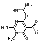 CAS#: 802560-75-4, 2-Amino-1-methyl-5-nitro-6-oxo-1,6-dihydro-4-pyrimidinyl carbamimidate