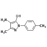 CAS 登录号：802824-99-3， 4-氨基-3-甲基-1-(4-甲基苯基)-1H-吡唑-5-醇