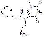 CAS 登录号：80296-68-0， 7-(2-氨基乙基)-1,3-二甲基-8-(苯基甲基)嘌呤-2,6-二酮