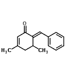 CAS 登录号：802984-20-9， (6E)-6-亚苄基-3,5-二甲基-2-环己烯-1-酮