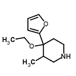 CAS#: 803644-12-4， 4-Ethoxy-4-(2-furyl)-3-methylpiperidine