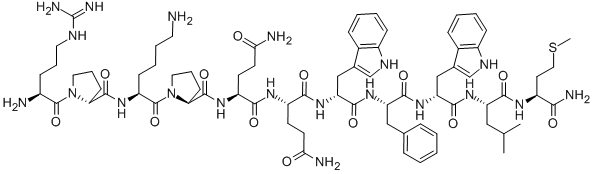 CAS 登录号：80434-86-2， [D-脯氨酰2,D-色氨酰7,9]-物质 P