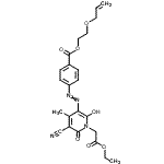 CAS#: 80440-11-5, 2-(Allyloxy)ethyl 4-{[5-cyano-1-(2-ethoxy-2-oxoethyl)-2-hydroxy-4-methyl-6-oxo-1,6-dihydro-3-pyridinyl]diazenyl}benzoate