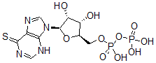 CAS 登录号：805-63-0， 6-巯基嘌呤核糖核苷 5'-二磷酸酯