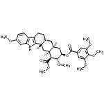 CAS 登录号：8058-25-1， 甲基(3beta,16beta,17alpha,18beta,20alpha)-11,17-二甲氧基-18-[(3,4,5-三甲氧基苯甲酰基)氧基]育亨宾-16-羧酸酯