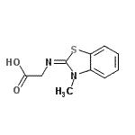 CAS 登录号：805984-56-9， (E)-N-(3-甲基-1,3-苯并噻唑-2(3H)-亚基)甘氨酸