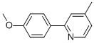 CAS 登录号：80636-01-7， 2-(4-甲氧基-苯基)-4-甲基-吡啶