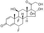 CAS#: 807-38-5, 6-alpha,9-alpha-Difluoro-11-beta,16-alpha,17-alpha,21-Tetrahydroxypregna-1,4-Diene-3,20-Dione