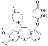 CAS 登录号：80709-69-9， 1-(7,8-二甲氧基二苯并(b,f)硫杂卓-10-基)-4-甲基哌嗪马来酸盐