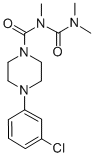 CAS 登录号：80712-22-7， 1-(3-氯苯基)-4-(2,4,4-三甲基脲甲酰基)哌嗪