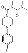 CAS 登录号：80712-25-0， 1-(4-氟苯基)-4-(2,4,4-三甲基脲甲酰基)哌嗪