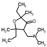 CAS#: 807262-58-4, 1,4-Anhydro-3,5-dideoxy-3-[(dimethylamino)methyl]-1,4-diethyl-1-methylpent-2-ulose