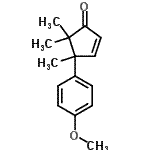 CAS#: 807377-62-4, 4-(4-Methoxyphenyl)-4,5,5-trimethyl-2-cyclopenten-1-one