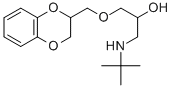 CAS#: 80743-08-4, 1-[(2,3-Dihydro-1,4-benzodioxin-2-yl)methoxy]-3-[(1,1-dimethylethyl)amino]-2-Propanol