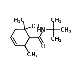 CAS#: 807631-61-4, 2,6,6-Trimethyl-N-(2-methyl-2-propanyl)-3-cyclohexene-1-carboxamide