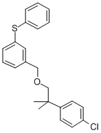 CAS 登录号：80843-67-0， 1-((2-(4-氯苯基)-2-甲基丙氧基)甲基)-3-(苯基硫代)苯