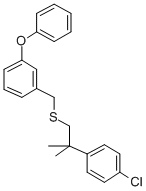 CAS 登录号：80843-72-7， 3-苯氧基苄基 2-(4-氯苯基)-2-甲基丙基硫醚