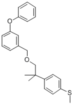 CAS 登录号：80843-76-1， 3-苯氧基苄基 2-(4-甲硫基苯基)-2-甲基丙基醚
