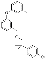 CAS 登录号：80843-78-3， 1-((2-(4-氯苯基)-2-甲基丙氧基)甲基)-3-(3-甲基苯氧基)苯
