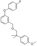 CAS 登录号：80843-84-1， 1-(4-氟苯氧基)-3-((2-(4-甲氧基苯基)-2-甲基丙氧基)甲基)苯