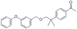 CAS 登录号：80844-12-8， 1-(4-(1,1-二甲基-2-((3-苯氧基苯基)甲氧基)乙基)苯基)-乙酮