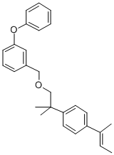 CAS 登录号：80854-12-2， 3-苯氧基苄基 2-(4-(2-丁烯-2-基)苯基)-2-甲基丙基醚