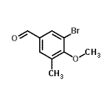 CAS#: 808750-22-3, 3-Bromo-4-methoxy-5-methylbenzaldehyde