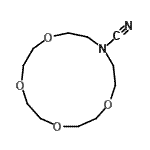 CAS 登录号：80900-27-2， 1,4,7,10-四氧杂-13-氮杂环十五烷-13-甲腈