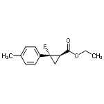 CAS#: 809282-91-5, Ethyl (1R,2S)-2-fluoro-2-(4-methylphenyl)cyclopropanecarboxylate