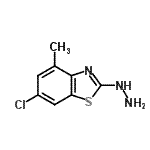 CAS#: 80945-75-1, 6-Chloro-2-hydrazino-4-methyl-1,3-benzothiazole