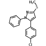 CAS#: 80967-24-4, 5-(4-Chlorophenyl)-3-(methylsulfanyl)-1-phenyl-1H-pyrazole