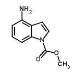 CAS#: 81038-30-4, Methyl 4-amino-1H-indole-1-carboxylate