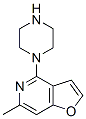 CAS 登录号：81078-82-2， 4-(1-哌嗪基)-5-氮杂-6-甲基苯并呋喃马来酸盐