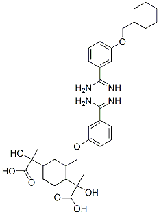 CAS 登录号：81142-50-9， 1,4-二(3,3'-脒基苯氧基甲基)环己烷二乳酸盐