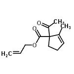 CAS 登录号：811784-54-0， 烯丙基1-乙酰基-2-甲基-2-环戊烯-1-羧酸酯