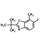 CAS#: 811810-59-0, 6-Fluoro-7-methyl-2-(2-methyl-2-propanyl)-1,3-benzoxazole