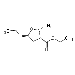 CAS#: 81206-62-4, Ethyl (3S,5S)-5-ethoxy-2-methyl-1,2-oxazolidine-3-carboxylate