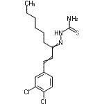 CAS#: 81226-89-3, 2-[1-(3,4-Dichlorophenyl)-1-nonen-3-ylidene]hydrazinecarbothioamide