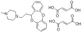 CAS 登录号：81320-31-2， 1-[2-(6H-苯并[c][1,5]苯并二氧杂卓-6-基)乙基]-4-甲基-哌嗪与丁-2-烯二酸