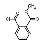 CAS 登录号：81335-71-9， 甲基3-(氯甲酰基)-2-吡啶羧酸酯
