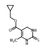 CAS#: 813453-98-4, Cyclopropylmethyl 6-methyl-2-thioxo-1,2,3,4-tetrahydro-5-pyrimidinecarboxylate