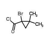 CAS 登录号：81359-21-9， 1-溴-2,2-二甲基环丙烷甲酰氯