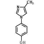 CAS 登录号：81376-53-6， 4-(4-甲基-1H-咪唑-1-基)苯酚