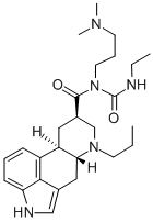 CAS 登录号：81409-92-9， N-(3-(二甲基氨基)丙基)-N-((乙胺)羰基)-6-N-丙基麦角灵-8-Beta-甲酰胺