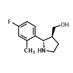 CAS 登录号：815631-71-1， [(2S,3S)-2-(4-氟-2-甲基苯基)-3-吡咯烷基]甲醇