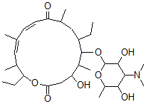 CAS 登录号：81661-90-7， 5-O-霉菌素前泰乐内酯
