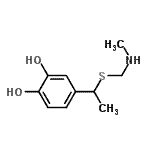CAS 登录号：817161-80-1， 4-(1-{[(甲基氨基)甲基]硫基}乙基)-1,2-苯二酚