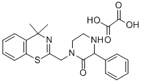 CAS#: 81735-48-0, 1-((4,4-Dimethyl-4H-1,3-Benzothiazin-2-Yl)Methyl)-3-Phenyl-2-Piperazinone Oxalate