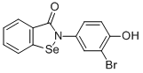 CAS 登录号：81744-15-2， 2-(3-溴-4-羟基苯基)-1,2-苯并硒唑-3-酮
