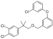 CAS 登录号：81762-06-3， 1-(3-氯苯氧基)-3-((2-(3,4-二氯苯基)-2-甲基丙氧基)甲基)-苯